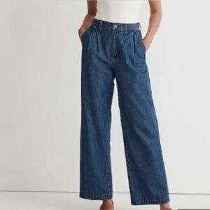 Madewell Denim Trouser Jeans High-Waisted Wide Leg NWT NEW✨ Sz 27 -28
